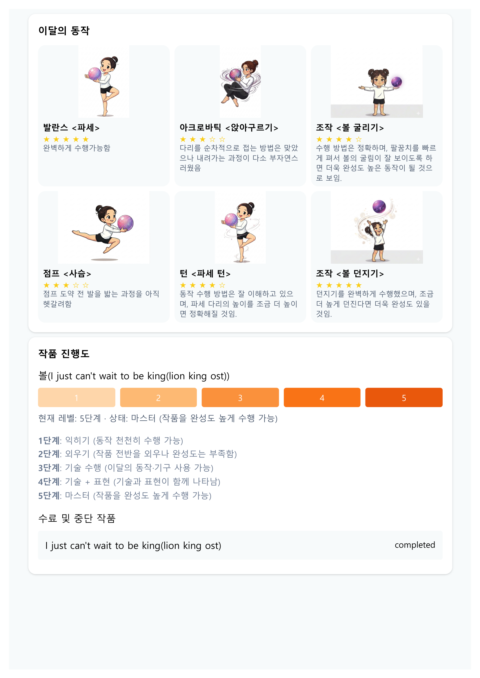 성장 리포트 샘플